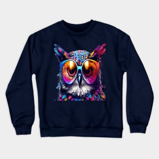 owl Mandala Animal Ilustration Crewneck Sweatshirt